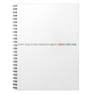Cuaderno Pedro Pascal Gracioso Diario de notas arco iris