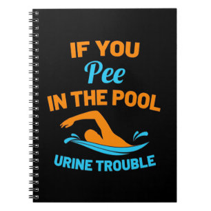Cuaderno Pee De Nadador En La Piscina