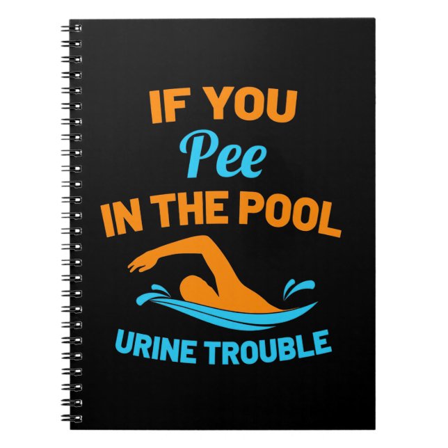 Cuaderno Pee De Nadador En La Piscina (Frente)