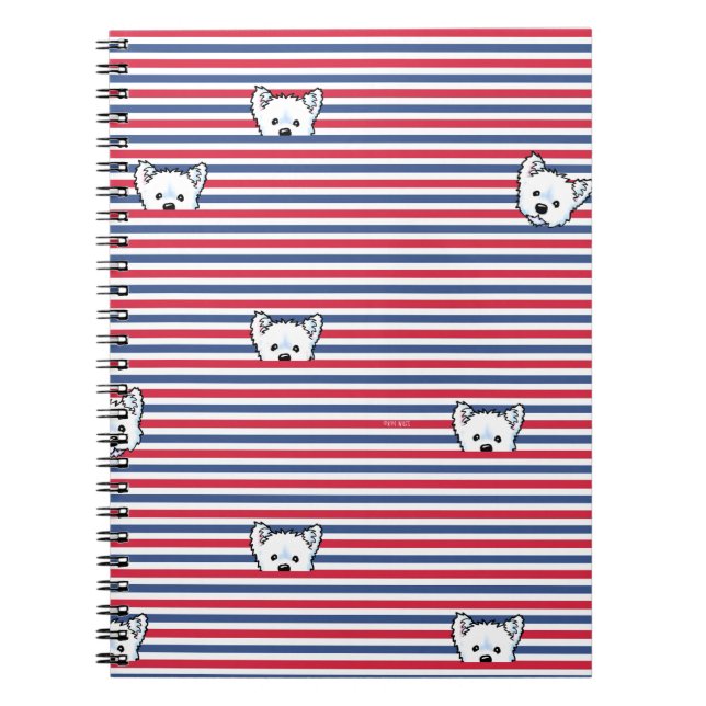Cuaderno Peekaboo Westies KiniArt (Frente)