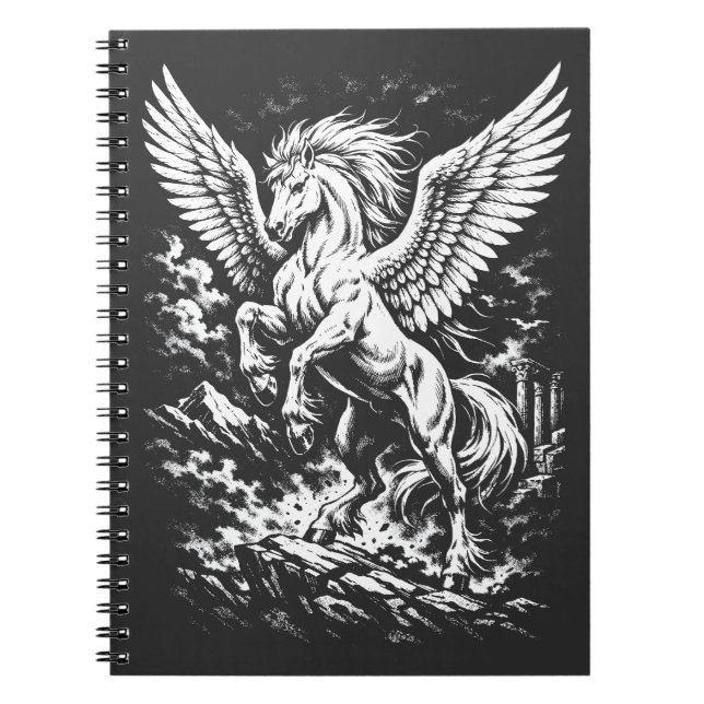 Cuaderno Pegasus, heraldo alado de la tormenta (Frente)