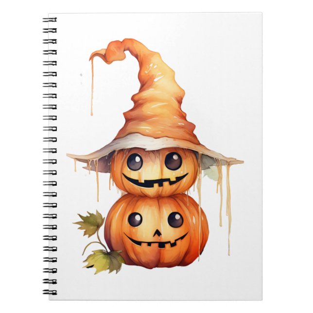 Cuaderno Pegatina Cute Pumpkins (Frente)