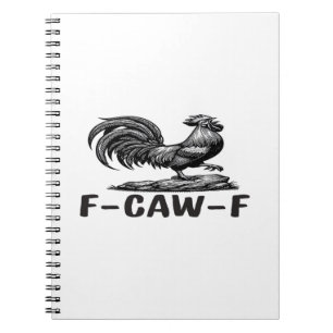 Cuaderno Pegatina de cita de juego de palabras divertido F-