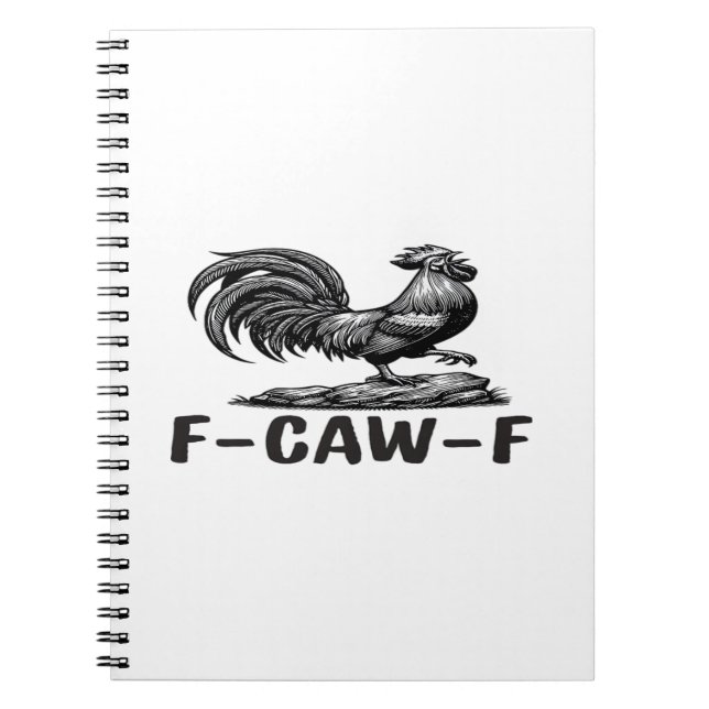 Cuaderno Pegatina de cita de juego de palabras divertido F- (Frente)