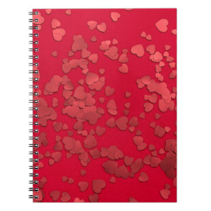 Cuaderno Pegatina de corazón rojo digital