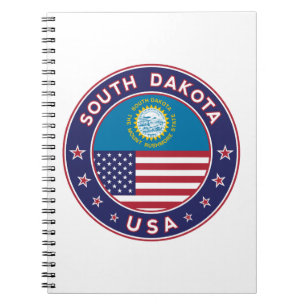 Cuaderno Pegatina de Dakota del Sur, estuche de teléfono, b