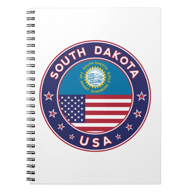 Cuaderno Pegatina de Dakota del Sur, estuche de teléfono, b (Frente)