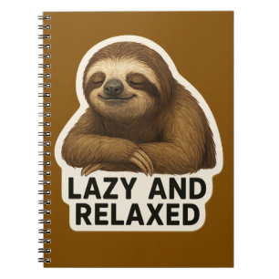 Cuaderno Pegatina de eslogan realista