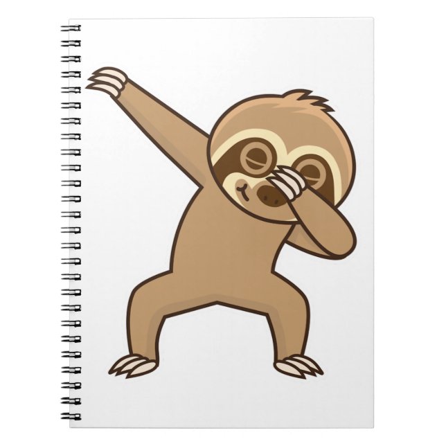 Cuaderno Pegatina de frotamiento de eslogan (Frente)