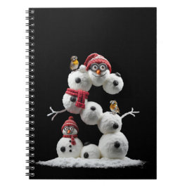 Cuaderno Pegatina en miniatura de Snowman en forma de S