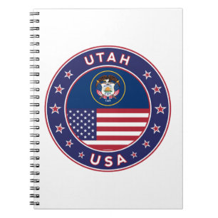 Cuaderno Pegatina Utah, estuche de teléfono, bolsa de toque