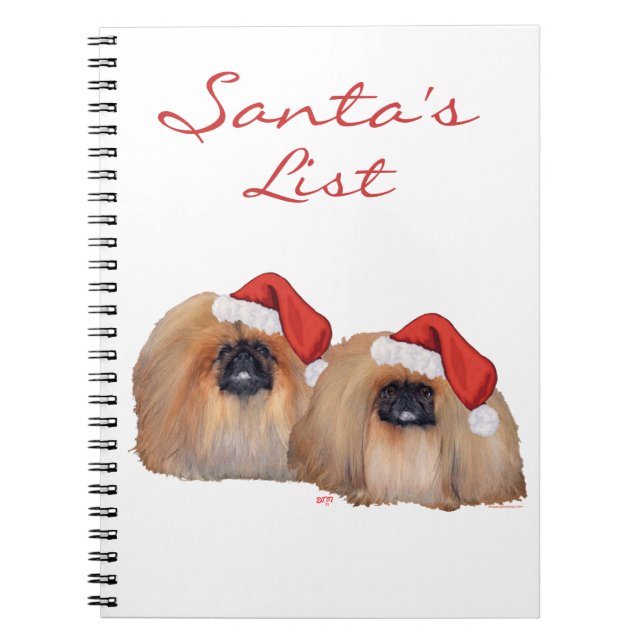 Cuaderno Pekinés Feliz Navidad (Frente)