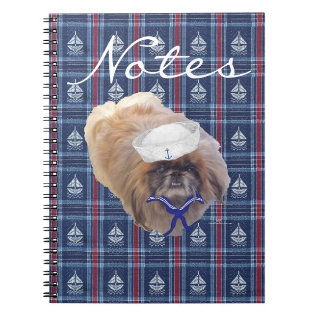 Cuaderno Pekingés marinero (Frente)