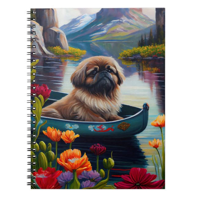 Cuaderno Pekingese en un remo: Una aventura escénica (Frente)