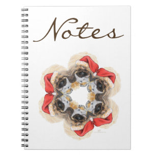 Cuaderno Pekingese Santa Copo de Nieve
