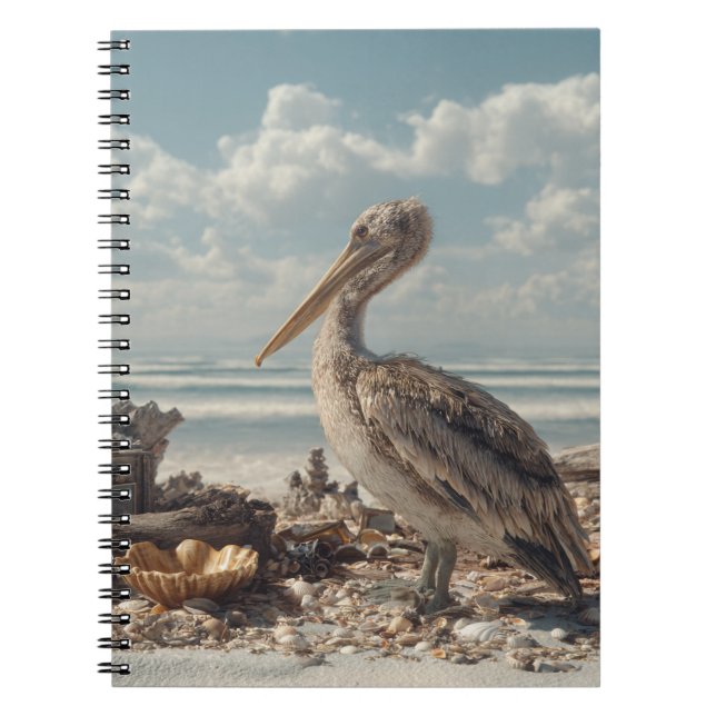 Cuaderno Pelican de Seashell Shore Notebook (Frente)
