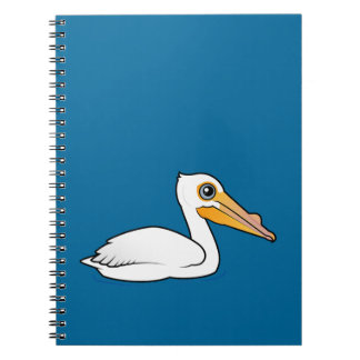 Cuaderno Pelícano blanco americano de BIrdorable