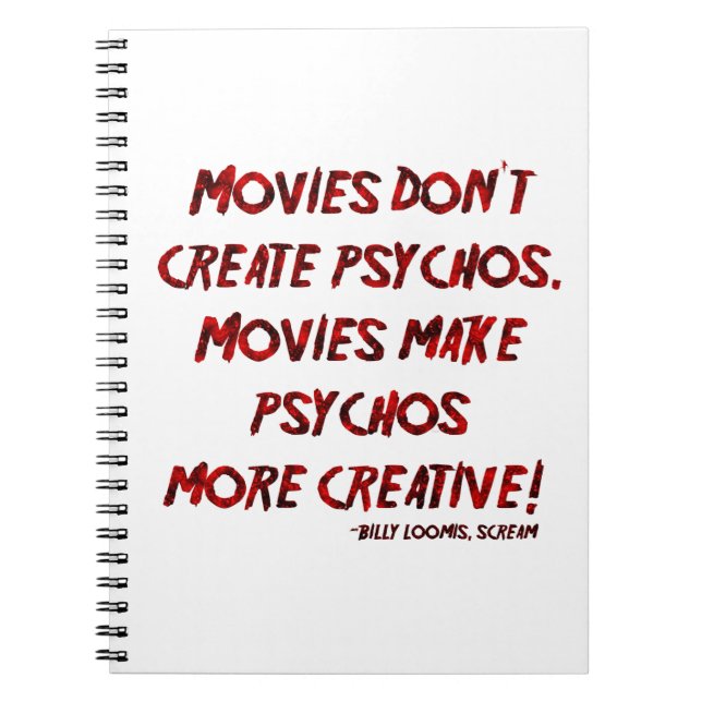 Cuaderno Películas caídas no crean psiquis (Frente)