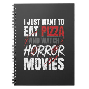 Cuaderno Películas de terror de pizza Diseño de Halloween_1