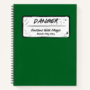 Cuaderno Peligro: La magia salvaje puede variar según el bl