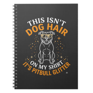 Cuaderno Pelo de Perro Pitbull Brillo Usando Gafas de Sol E