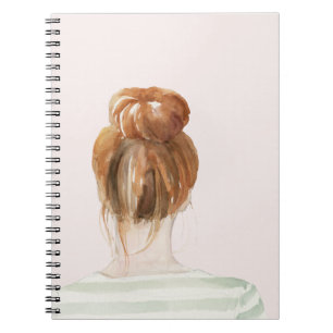 Cuaderno Pelo Rojo Top Knot Bun