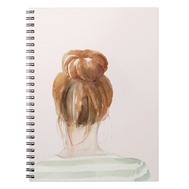 Cuaderno Pelo Rojo Top Knot Bun (Frente)