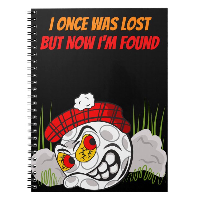 Cuaderno Pelota de Golf de Dibujos Ocultos con Cita Diverti (Frente)