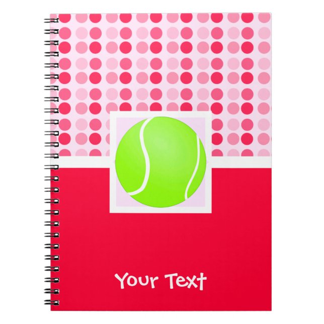 Cuaderno Pelota de tenis linda (Frente)