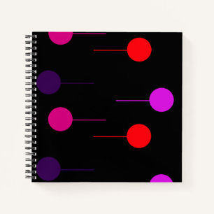 Cuaderno Pelota y línea en negro