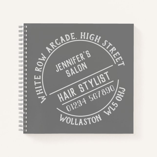 Cuaderno Peluquería o Salón de Pelo (Anverso)