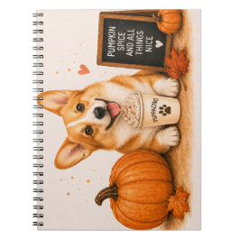 Cuaderno Pembroke Corgi Otoño