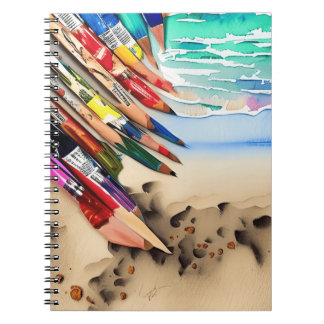 Cuaderno Pencils beach art