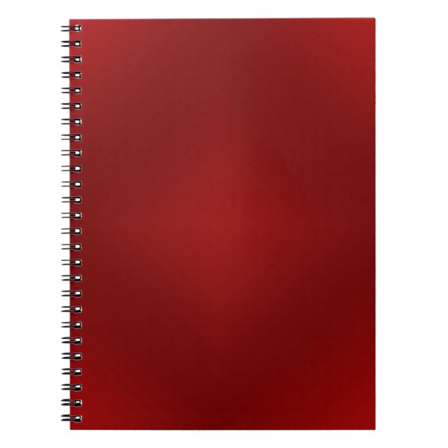 Cuaderno Pendiente roja sangre - plantilla rojo oscuro (Frente)