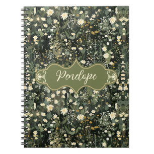 Cuaderno Penelope Dark Daisy Floral