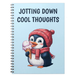 Cuaderno Penguin y helado