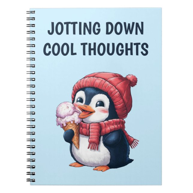Cuaderno Penguin y helado (Frente)