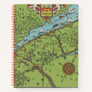 Cuaderno Península de Gaspe, Mapa de Canadá