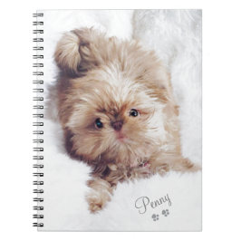 Cuaderno Penique el hígado anaranjado Shih Tzu en la