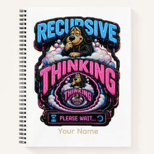 Cuaderno Pensamiento Recursivo Personalizado Divertido Sobr