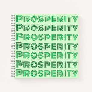 Cuaderno Pensamiento rico pensamiento prosperidad Mensaje v