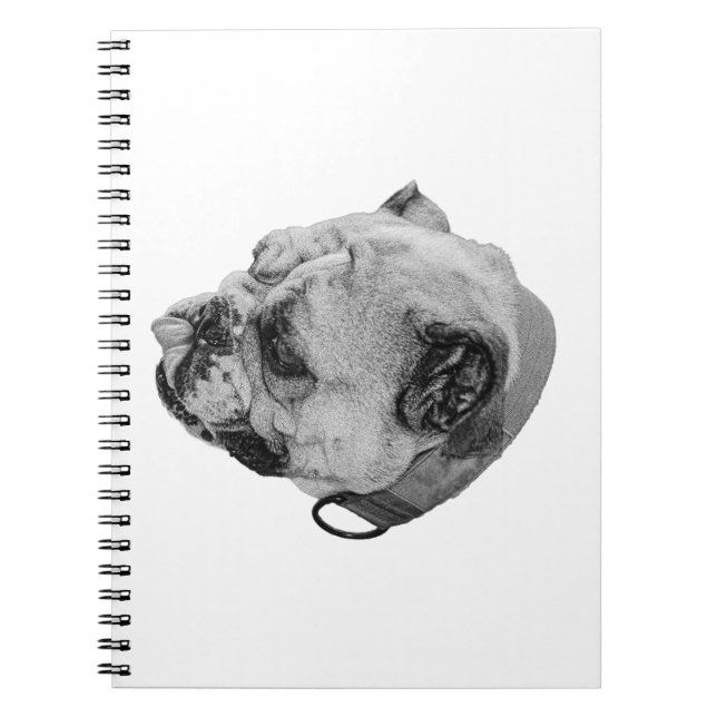 Cuaderno Pensamientos Cálidos de Bulldog (Frente)