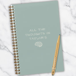 Cuaderno Pensamientos de Brain Dump Nombre Personalizado Mi