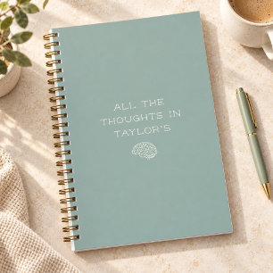 Cuaderno Pensamientos de Brain Dump Nombre Personalizado Mi