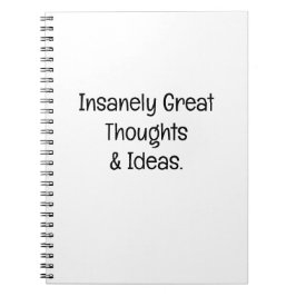 Cuaderno Pensamientos e Ideas increíblemente geniales