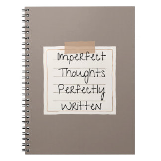 Cuaderno Pensamientos imperfectos, perfectamente escritos