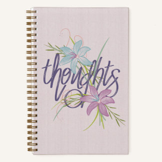 Cuaderno Pensamientos y flores