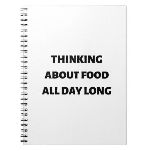 Cuaderno Pensando en la comida todo el día