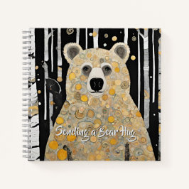 Cuaderno Pensando en ti, abrazo de oso lindo