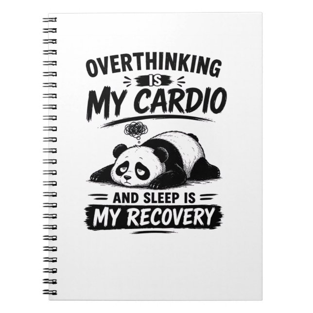 Cuaderno Pensar Demasiado Es Mi Cardio (Frente)